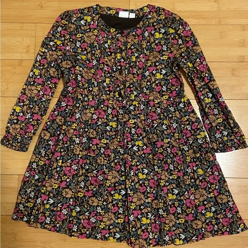 GAP Kids Floral Long Sleeve Dress | Lined | Size XS